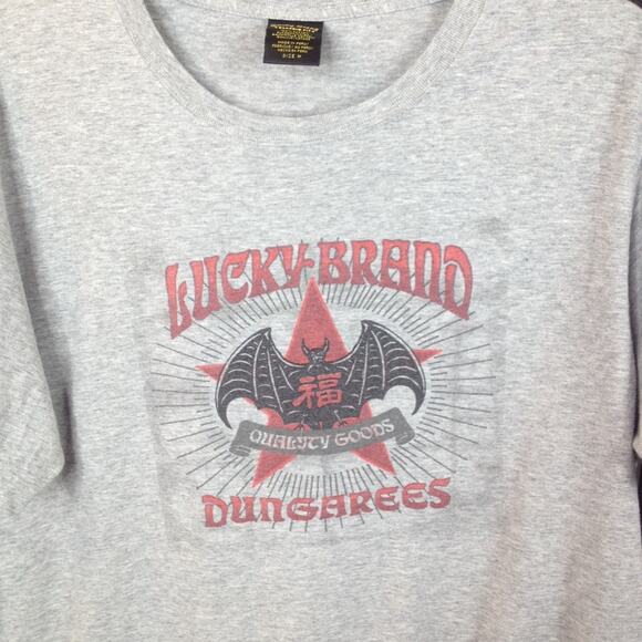 Lucky Brand Quality Fit Dungarees Crewneck Short Sleeve T-Shirt Size M - Picture 4 of 6